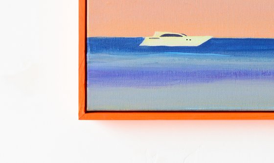 Orange yacht