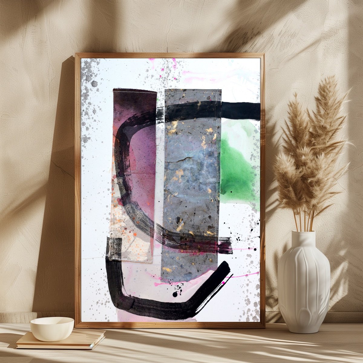 Organic Abstract Painting By Poovi Art, 18 X 24", Life, Original Artwork