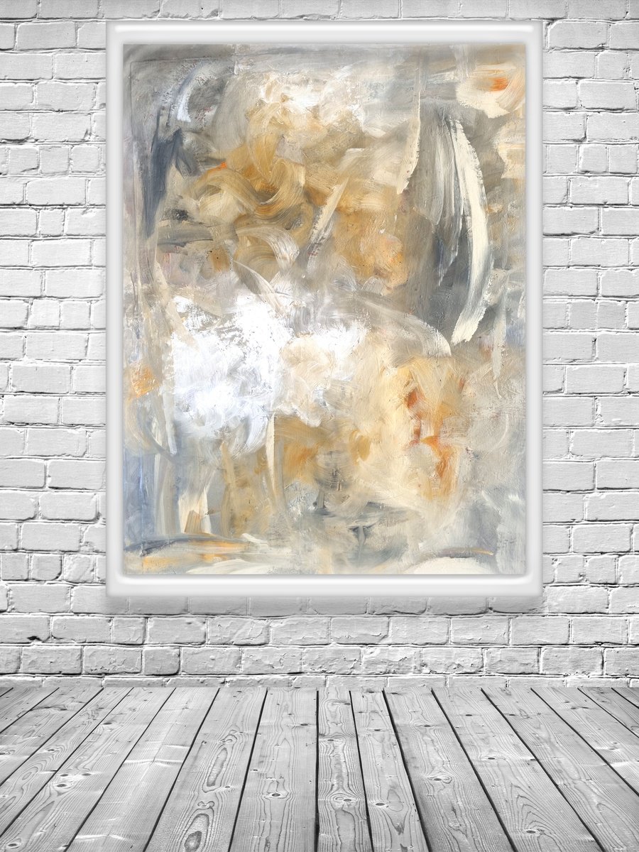 Abstract Acrylic Painting By Davina Nicholas, 54 X 43, Going Deeper, Original Artwork