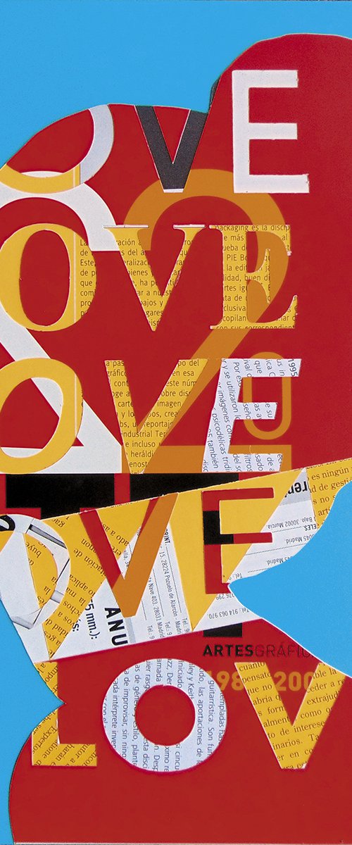 Collage_15_30x30 cm_Love by Manel Villalonga