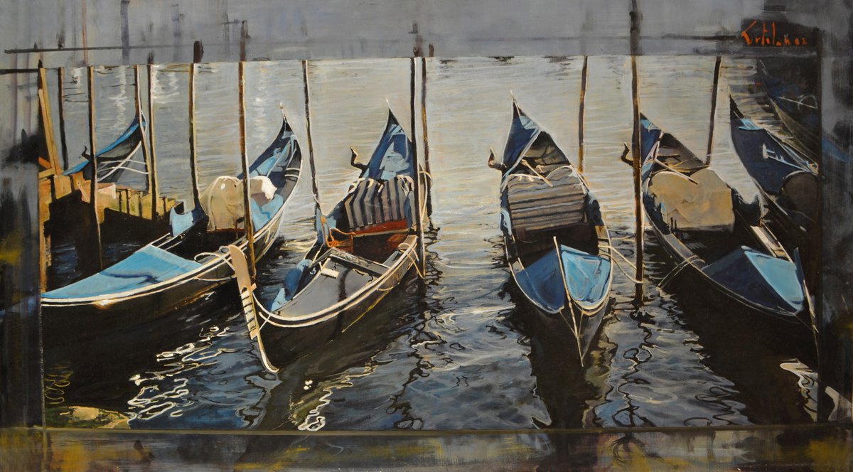 Four Gondolas by Marco  Ortolan