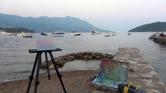 The last rays. The bay. Budva