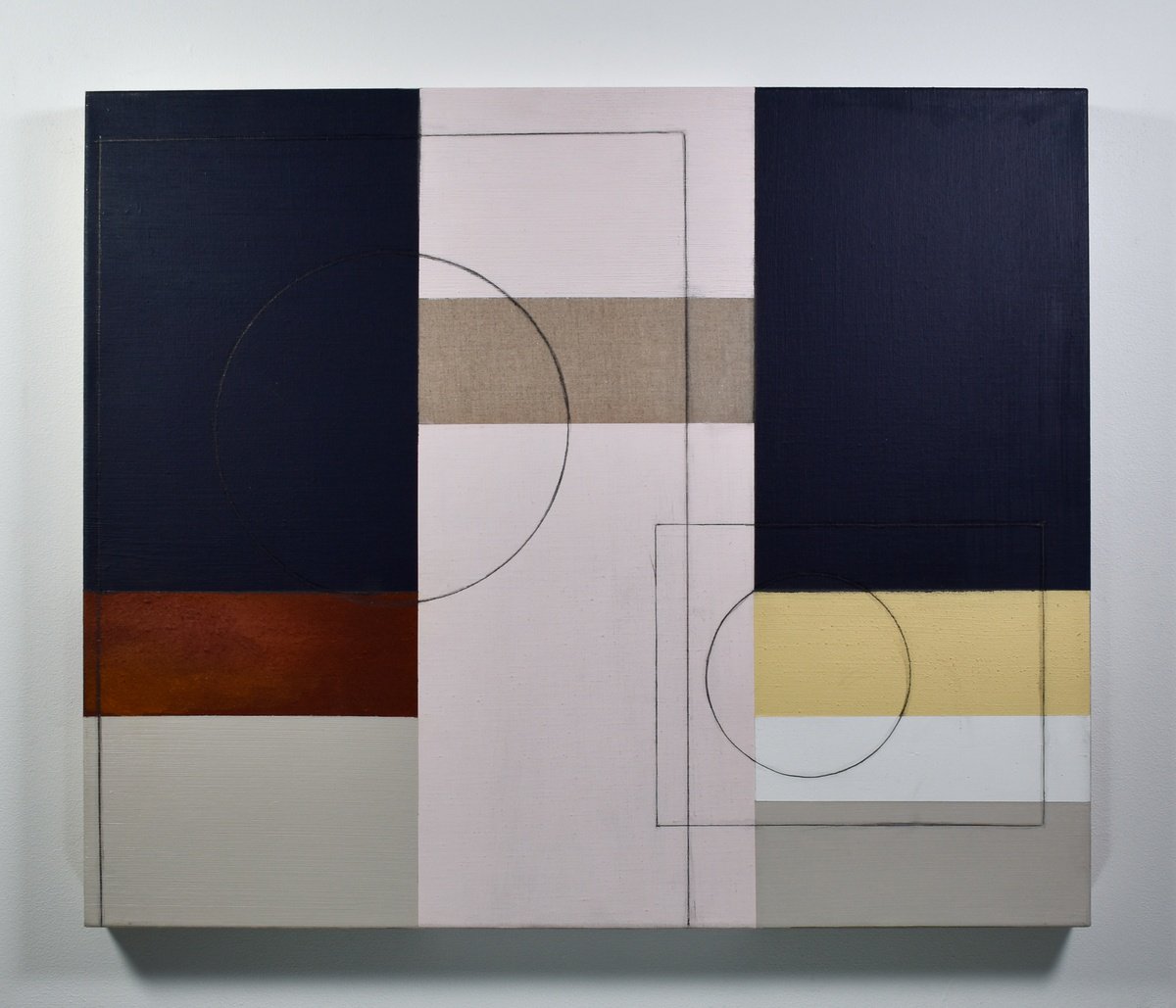 Geometric Abstract Acrylic Painting By Andrew Hardy, 24 X 20, Untitled I 2025, Original Artwork