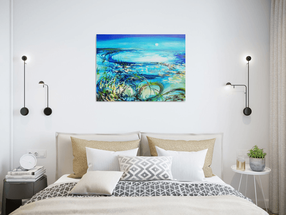 Painting | Acrylic | Blue landscape