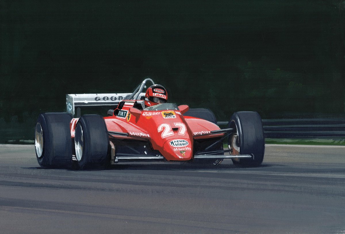 Villeneuve / Ferrari - 1982 by Martin Tomlinson