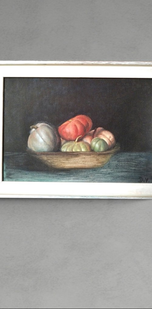 Pumpkin still life by Viktória Déri