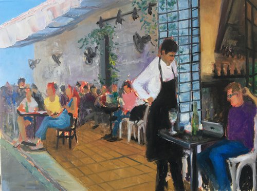 South Tel Aviv Israeli Cafeteria by Leo Khomich