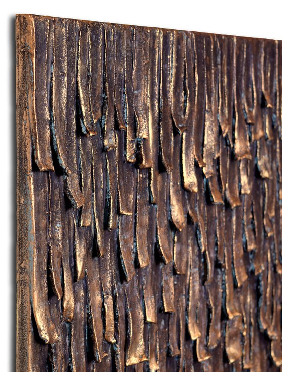 Bark Variation #01 | Aged Bronze Wall Sculpture