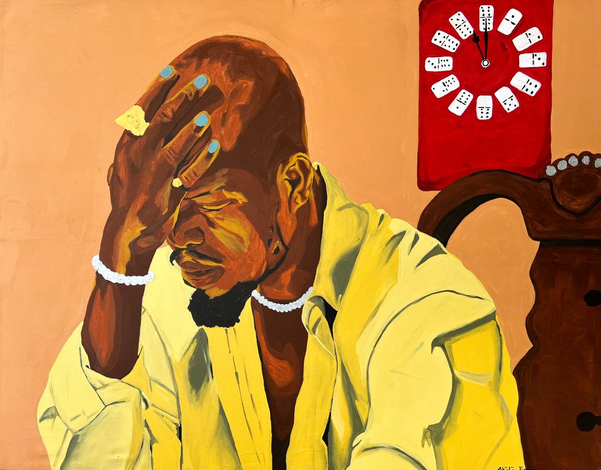 Me, Every Other Hour By Emmanuel Akolo, 60 X 48, Artwork For Sale On Artfinder