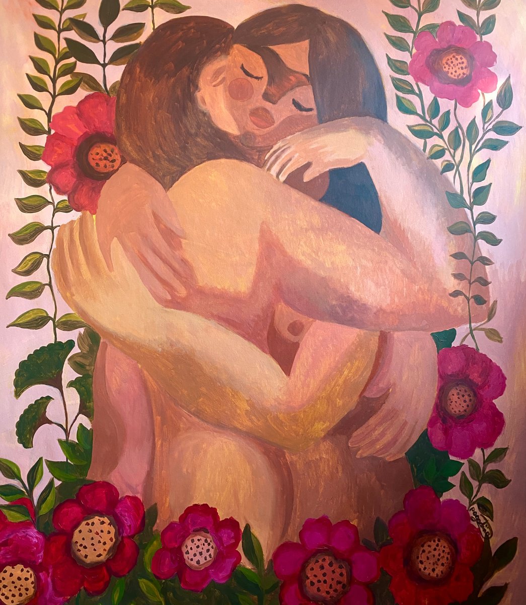 Impressionistic Portrait Acrylic Painting By Dasha Pogodina, 51 X 59, Now I Know What It