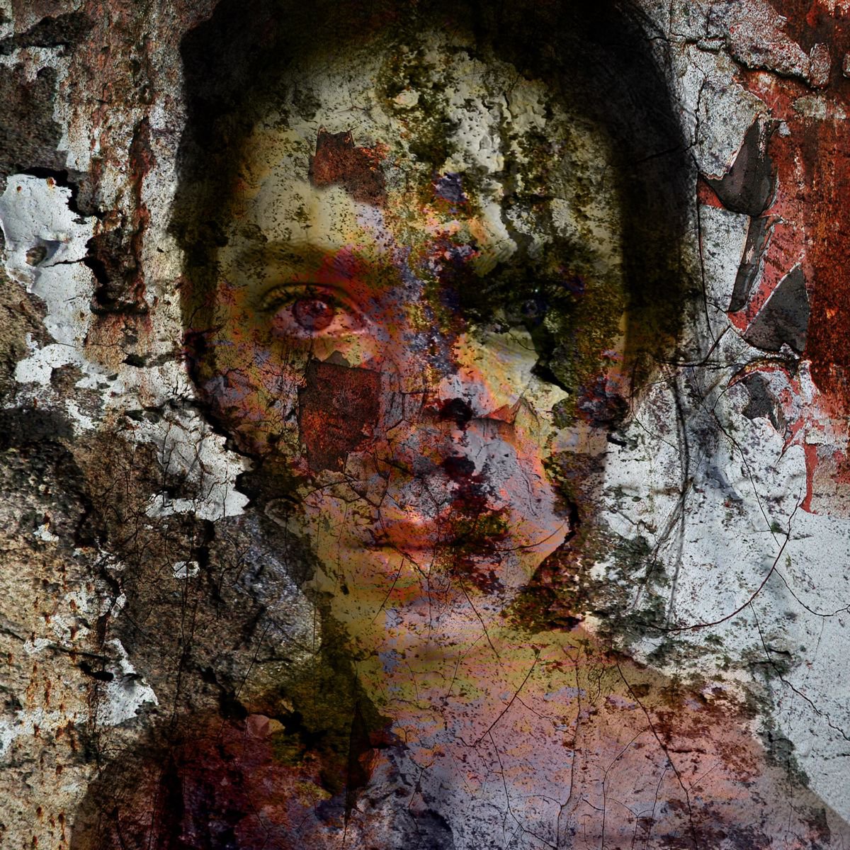 Illustrative Portrait Photograph By Srdjan Jevtic, 39 X 39", Limits And Continuity, Original Artwork
