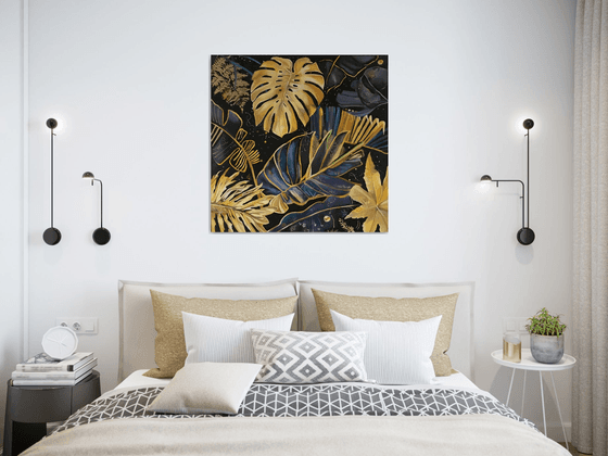 Space jungle original artwork.