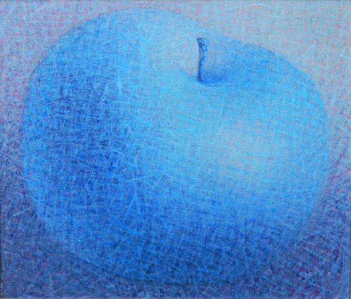 blue apple by Muntean Floare