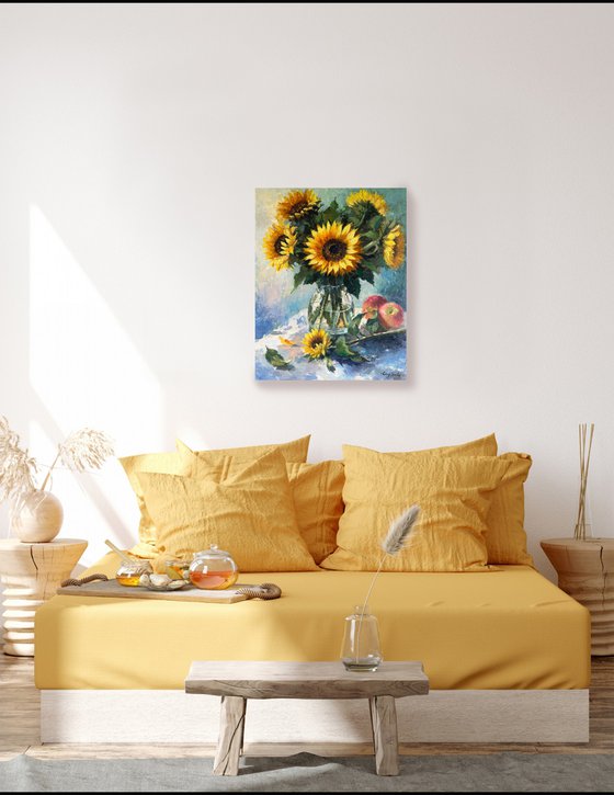 Burst Sunflowers