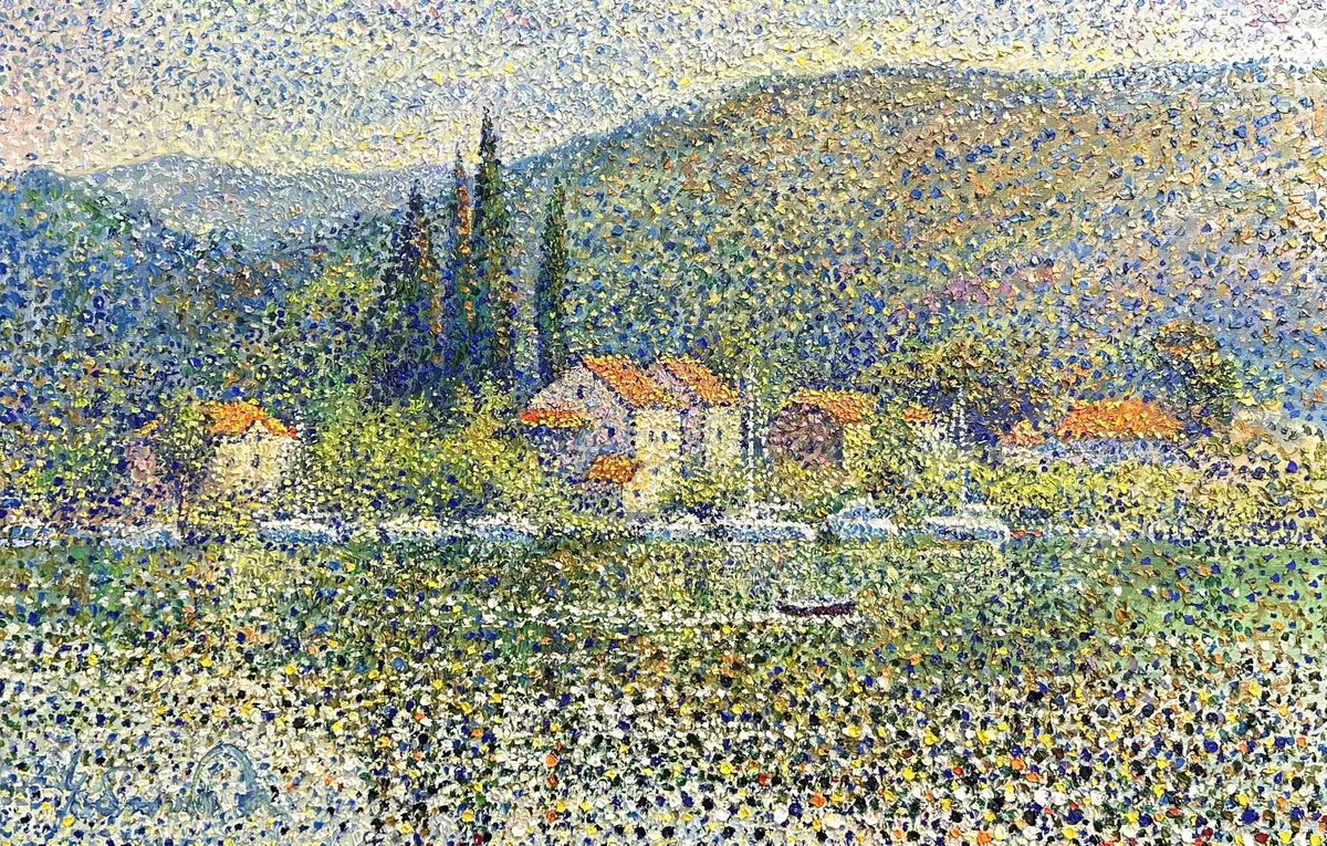 Impressionistic Landscape Oil Painting By Andrii Chebotaru, 39 X 26, - Lyrical Mood - ?, Original Artwork