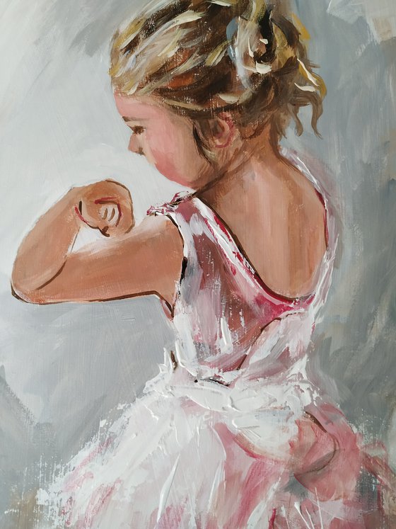 Little Bllerina -Ballerina Painting on MDF