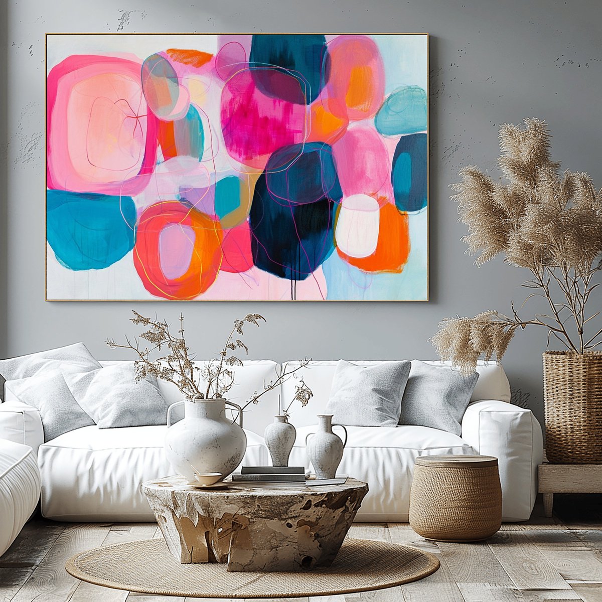 Bunch of colorful circles by Sasha Robinson