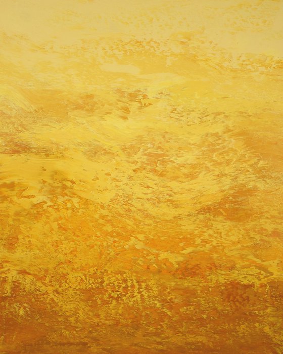 Honey Nectar - Modern Yellow Abstract