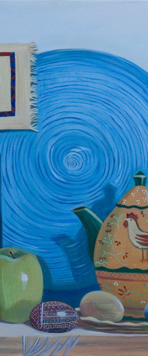 Blue Still Life by Anastasia Kondratovich