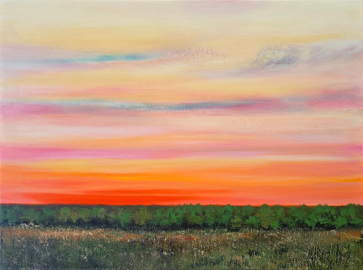 Impressionistic Landscape Oil Painting By Faith Patterson, 24 X 18, The Quiet Beckons, Original Artwork