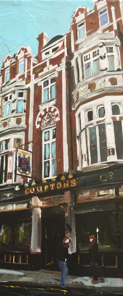 London, A View of Compton Street, Soho by Andrew  Reid Wildman