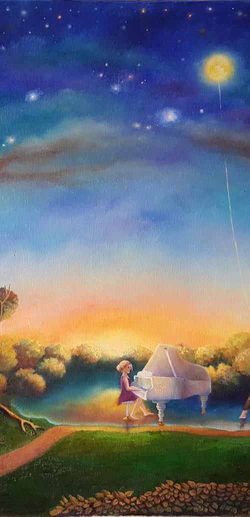 Only at night by Mary Voloshyna