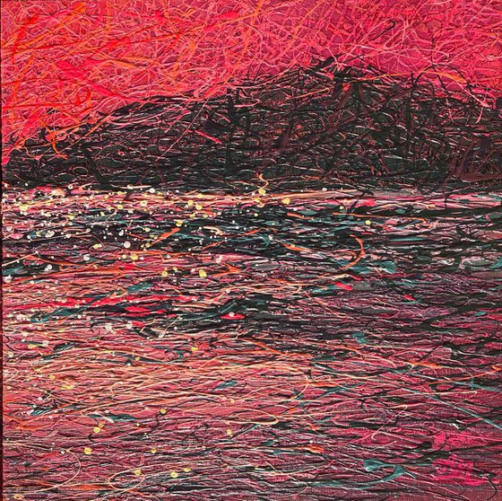 Scarlet Dreams- triptych