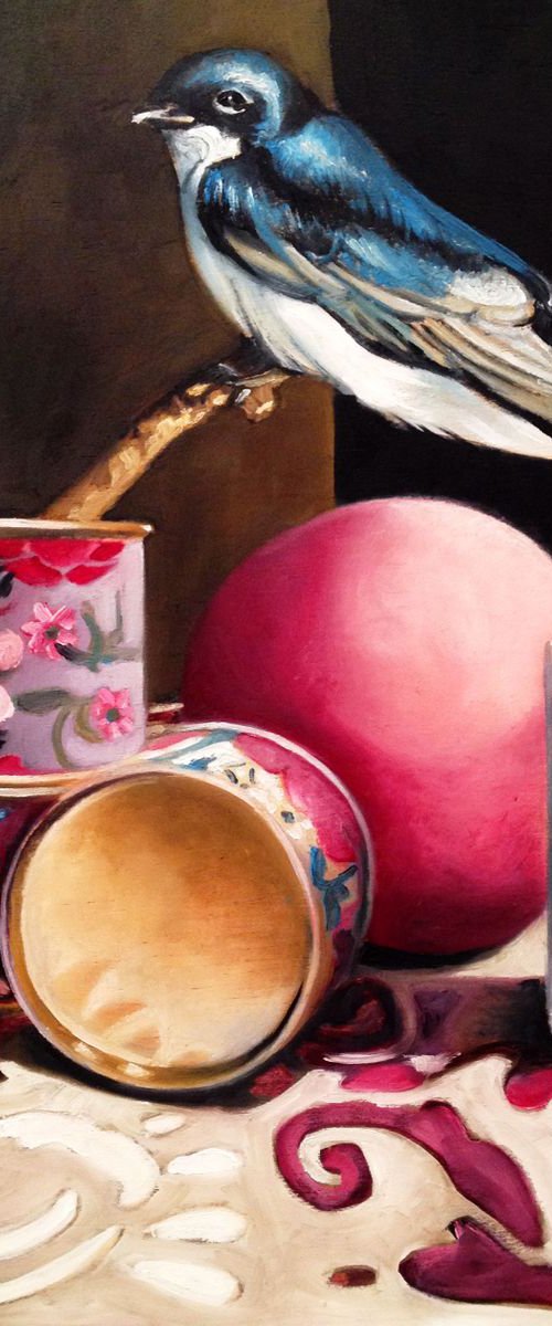 Love potion - original painting- still life- 25 x 30 cm ( 10' x 12') by Valentina Toma' aka Zoe Chigi
