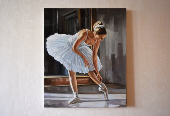 Preparing for ballet classes