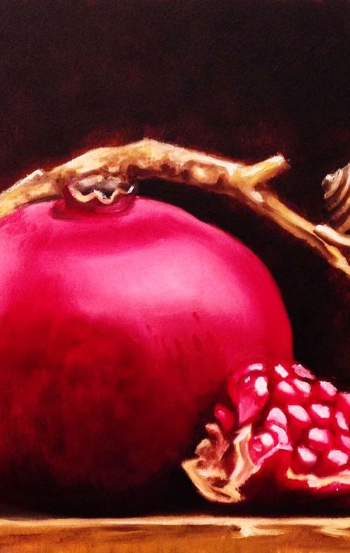 The snail who loved pomegranate by Valentina Toma' aka Zoe Chigi