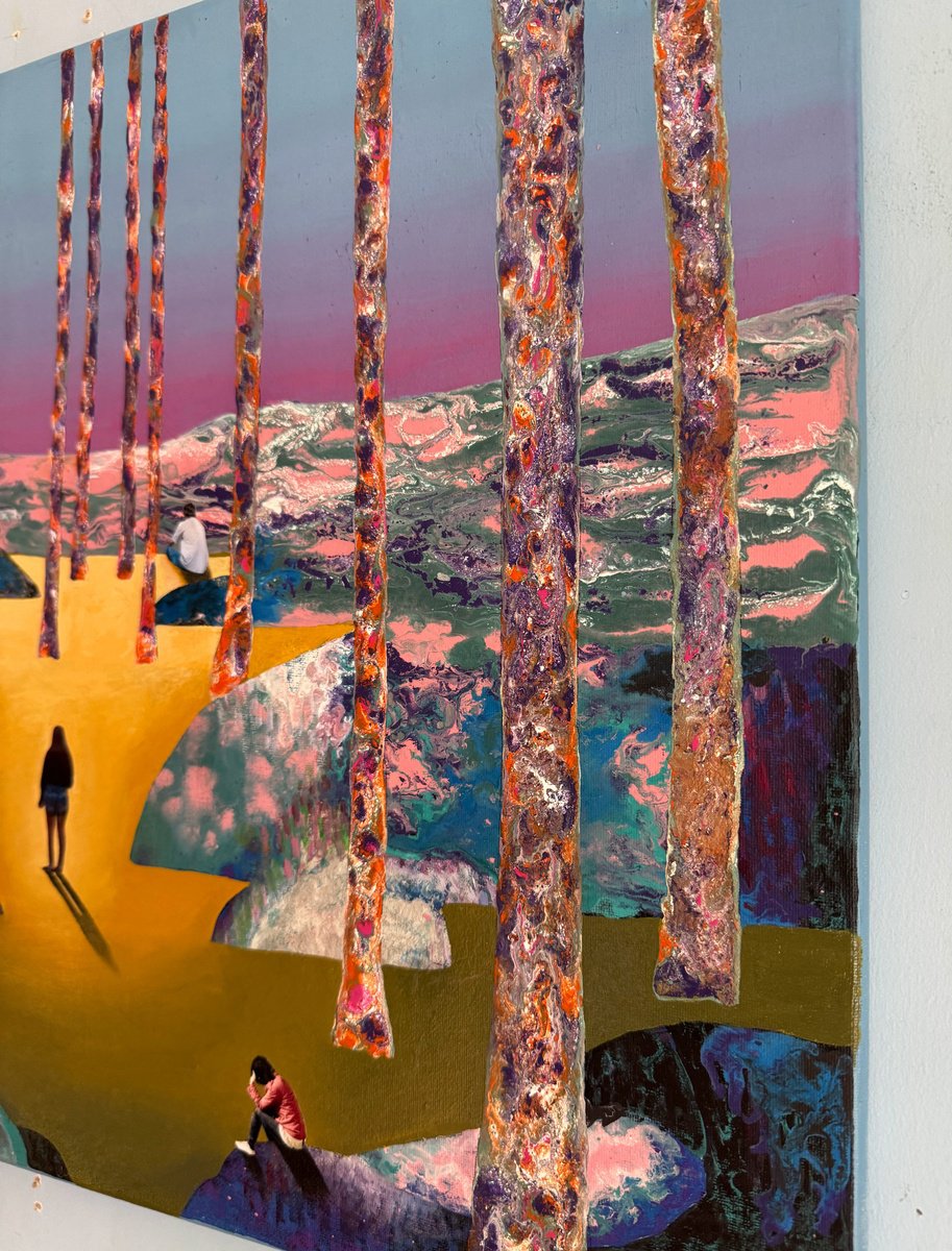 Stefano Pallara | Original Painting | Let Go Or Be Dragged | 61 X 46Cm | Artwork For Sale On Artfinder