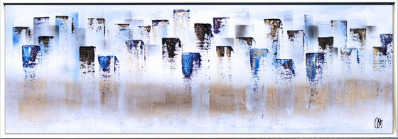 Shiny City - Abstract Art - Acrylic Painting - Canvas Art - Framed Painting - Abstract Painting - Industrial Art