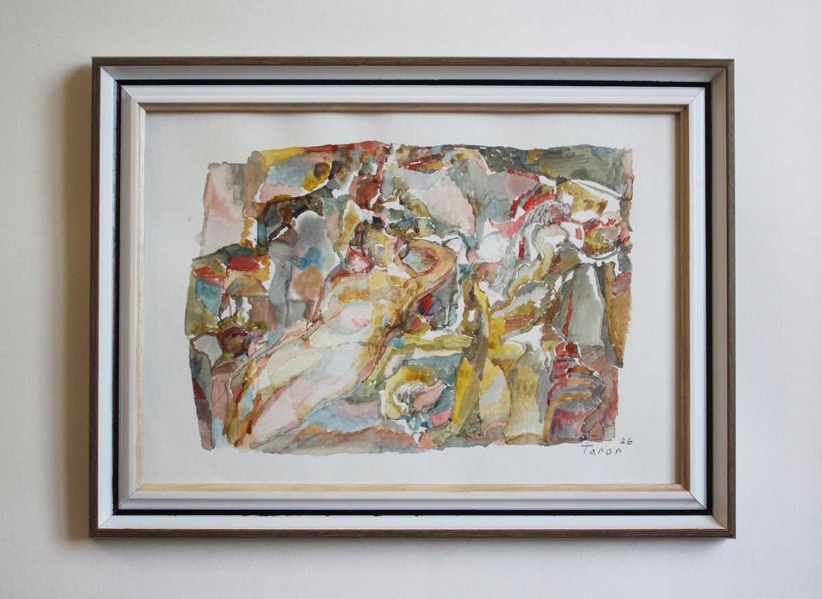 Abstract Watercolour , Modern Venus By Taron Khachatryan, 13 X 9, Artwork For Sale On Artfinder
