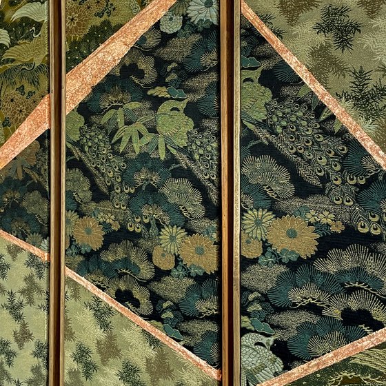 Pine forest Longivety (Kimono Upcycled)