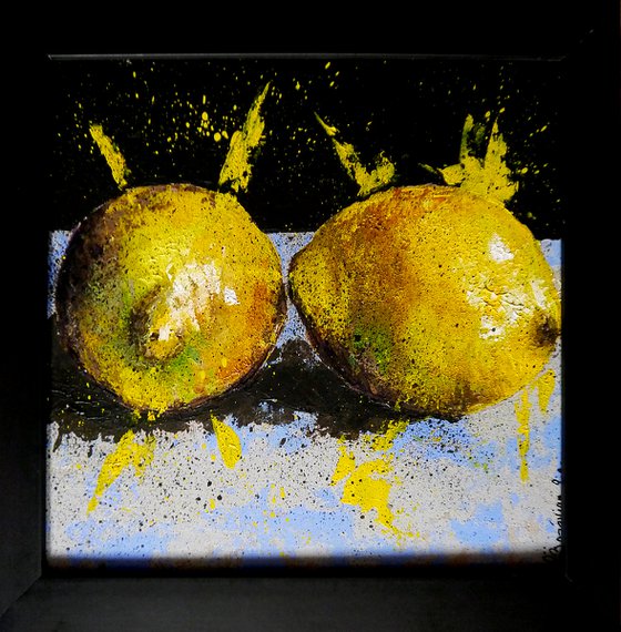 Lemon Starwars 002  FRAMED - Still life - READY TO HANG Food Original