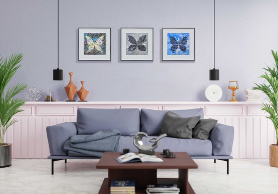 Set of 3 «Monochrome Idyll»