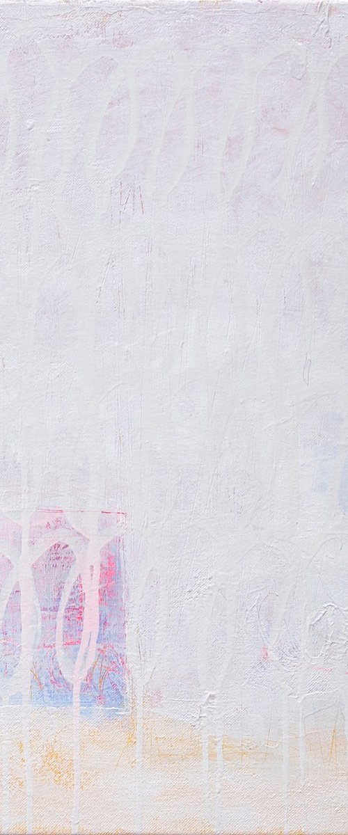 Layered Memories - White Abstract by Bohdan Svyrydov