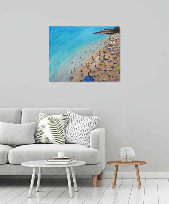 On the beach at Dubrovnik