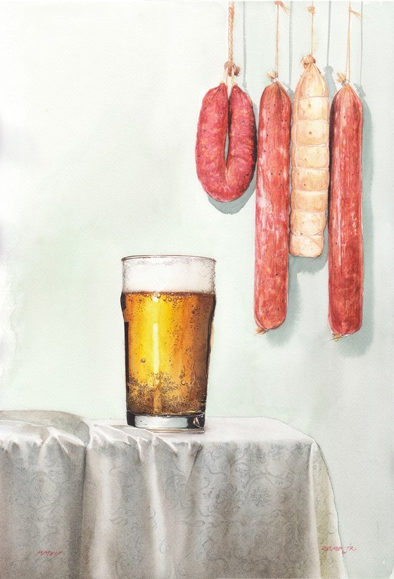 BEER AND SALAMIS