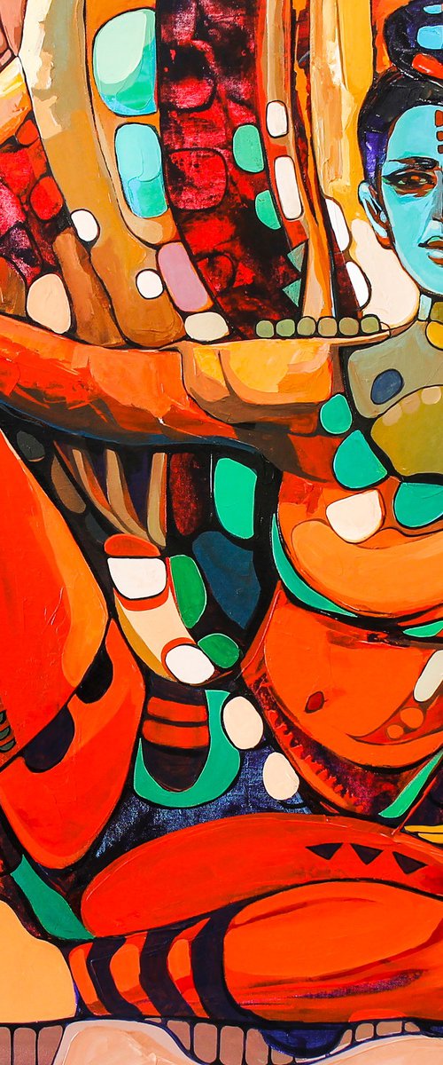 Painting of Belly Dancer by ARTIST GURDISH PANNU