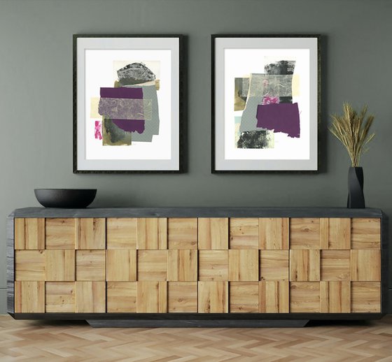 Geometric Abstract collages