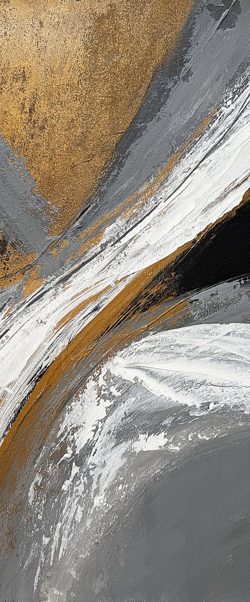 Bronze Stripe abstraction by Tatiana Malinovscaia