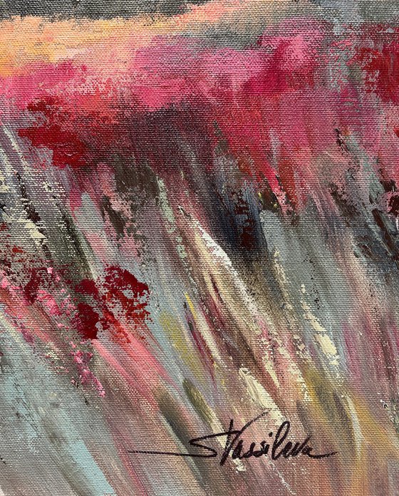 Coral and Magenta Meadow