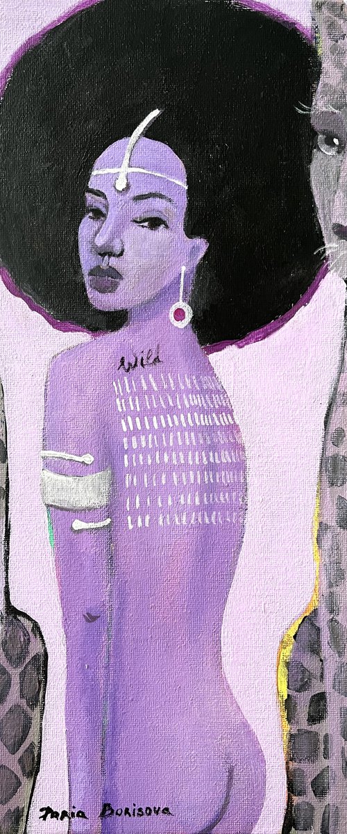 Wild. Acrylic painting on canvas, 11 x 14 in by Daria Borisova