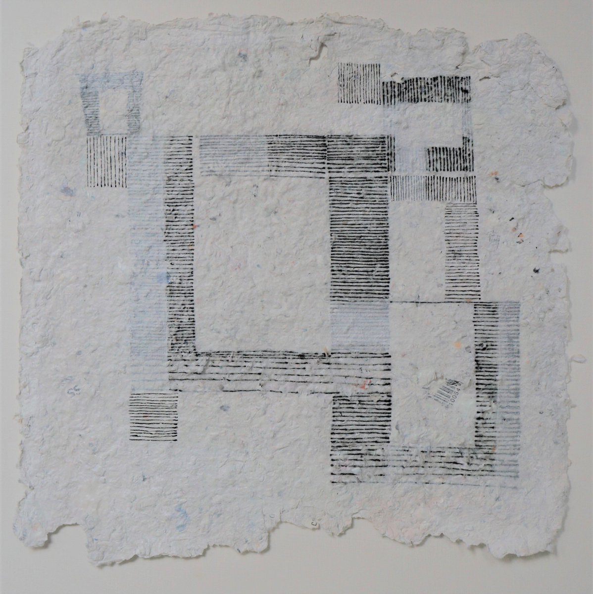 Geometric Abstract Painting By Anna Jannack, 12 X 12, Lines Xi, Original Artwork