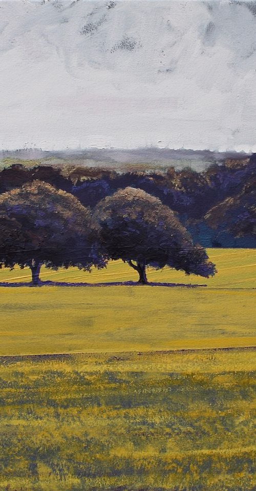 Blue Trees April by Simon Jones