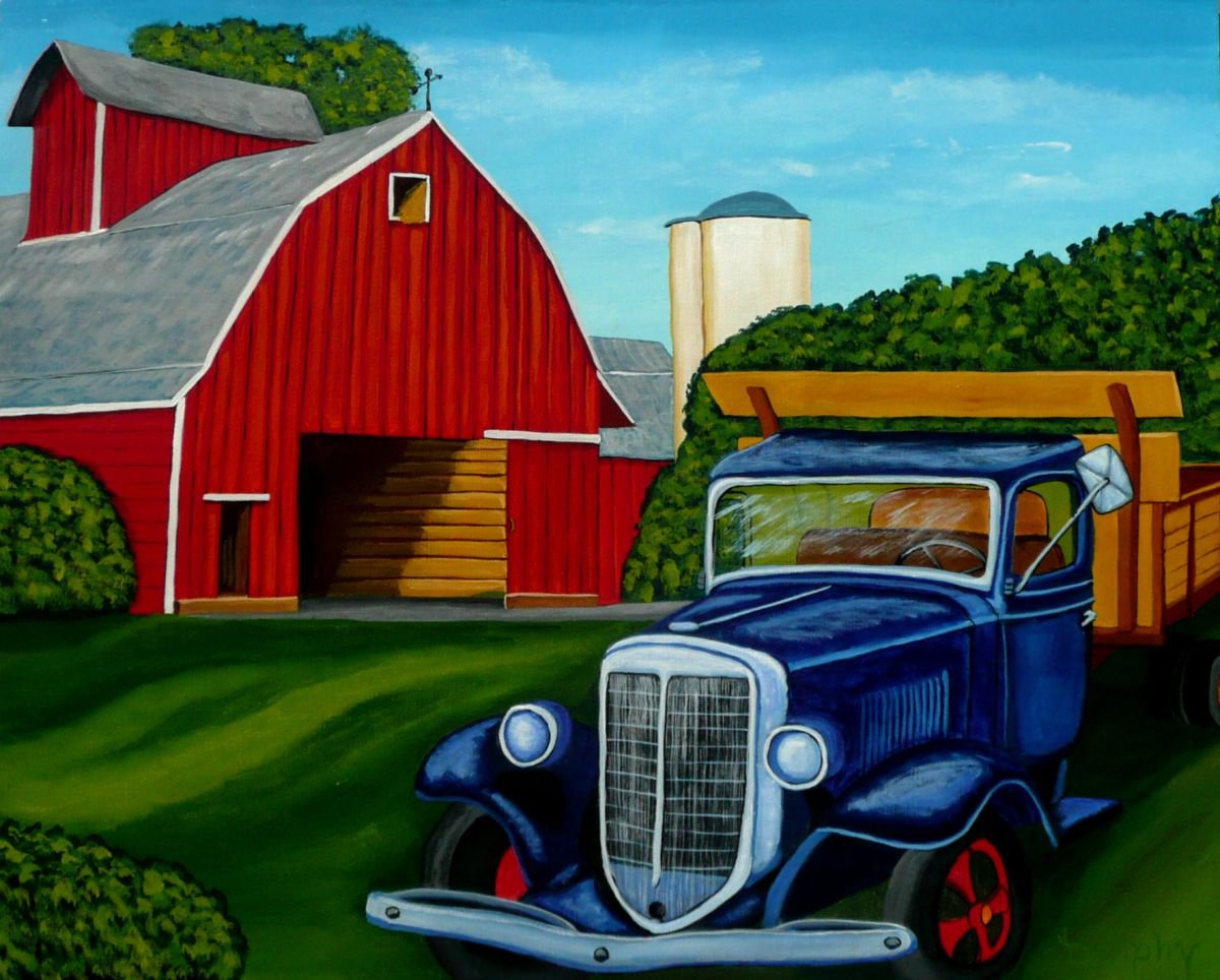 Farmyard Truck by Dunphy Fine Art