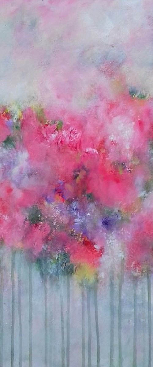 A Pink Meadow II by Jan Rippingham