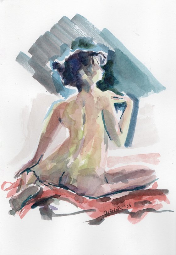 Watercolour Girl Model