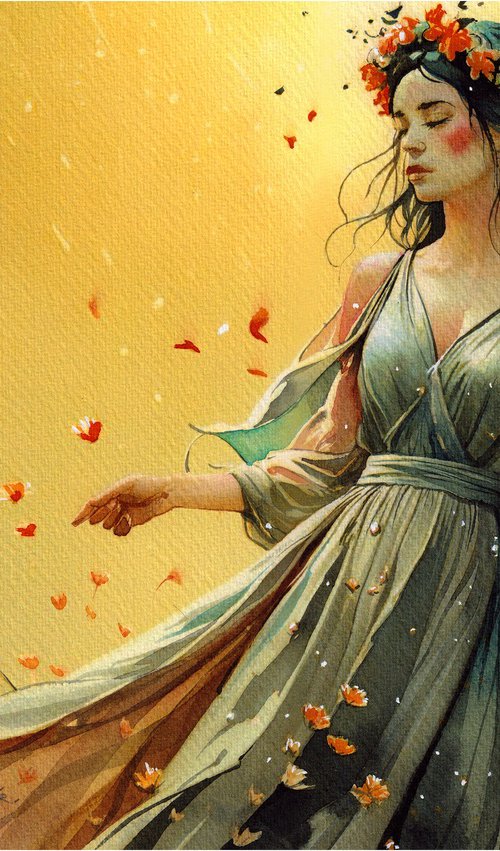 Girl and Wind by REME Jr.